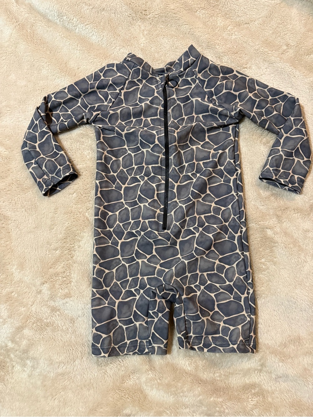 Current Tyed Toddler Giraffe Print Long Sleeve Swimsuit 2T